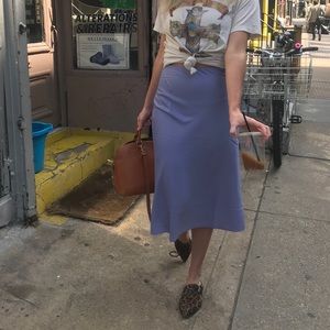Vintage Purple silk skirt